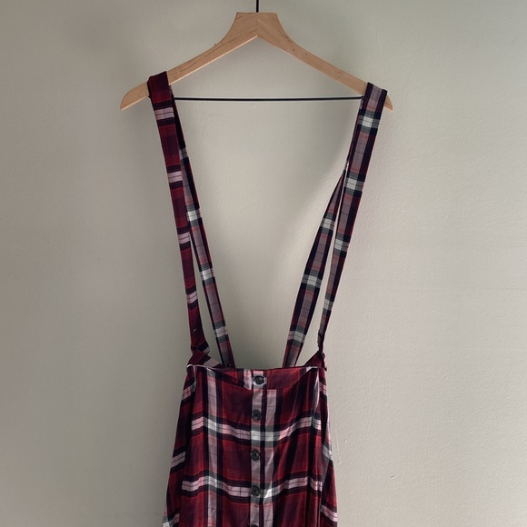 Torrid Mini Challis Plaid Skirtall overall skirt size 1 - Picture 3 of 5